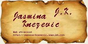 Jasmina Knežević vizit kartica